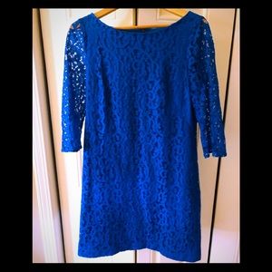 Size 12 Blue Lace Dress EUC